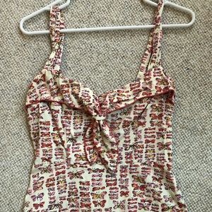 Anthropologie butterfly top Size 6